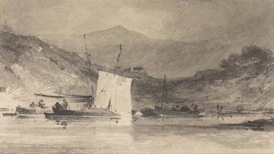 Cader Idris vom Mawddach-Mündung oberhalb von Barmouth von John Sell Cotman